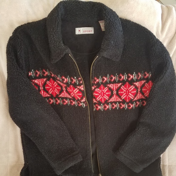 Fleece zip up pretty design - Picture 1 of 2